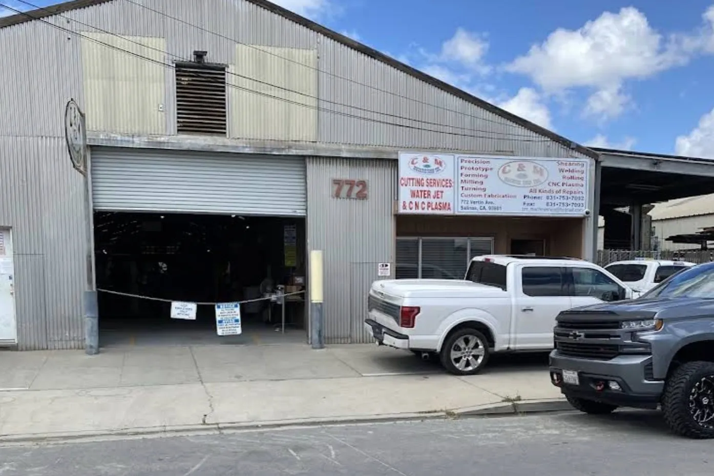C&M Machine Shop front office