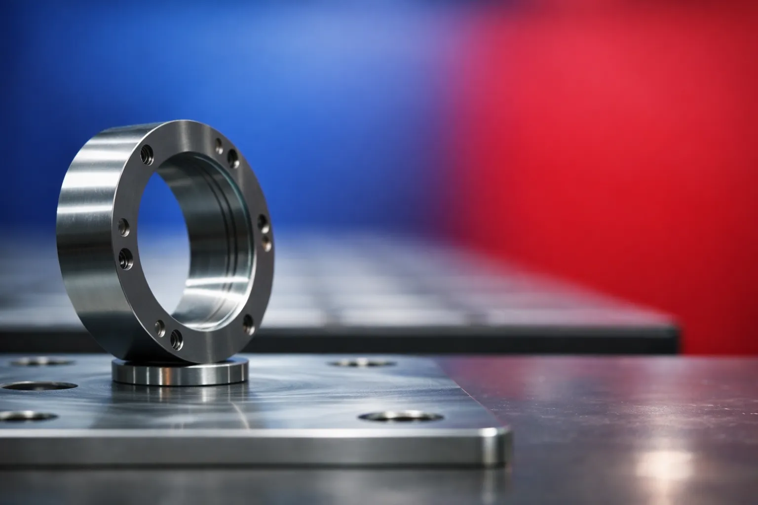 Precision-machined metal part