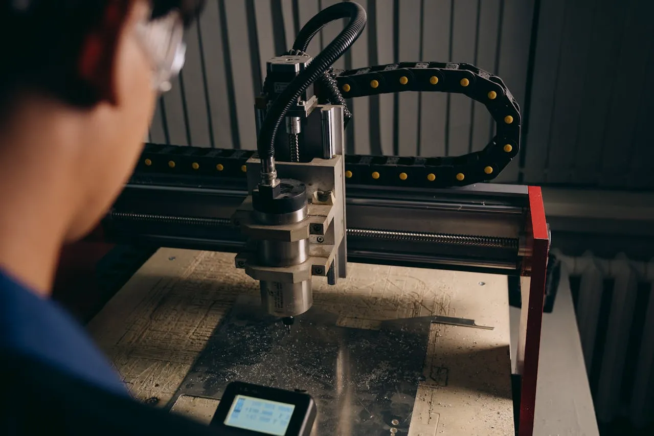 Vertical milling machine in the C&M shop